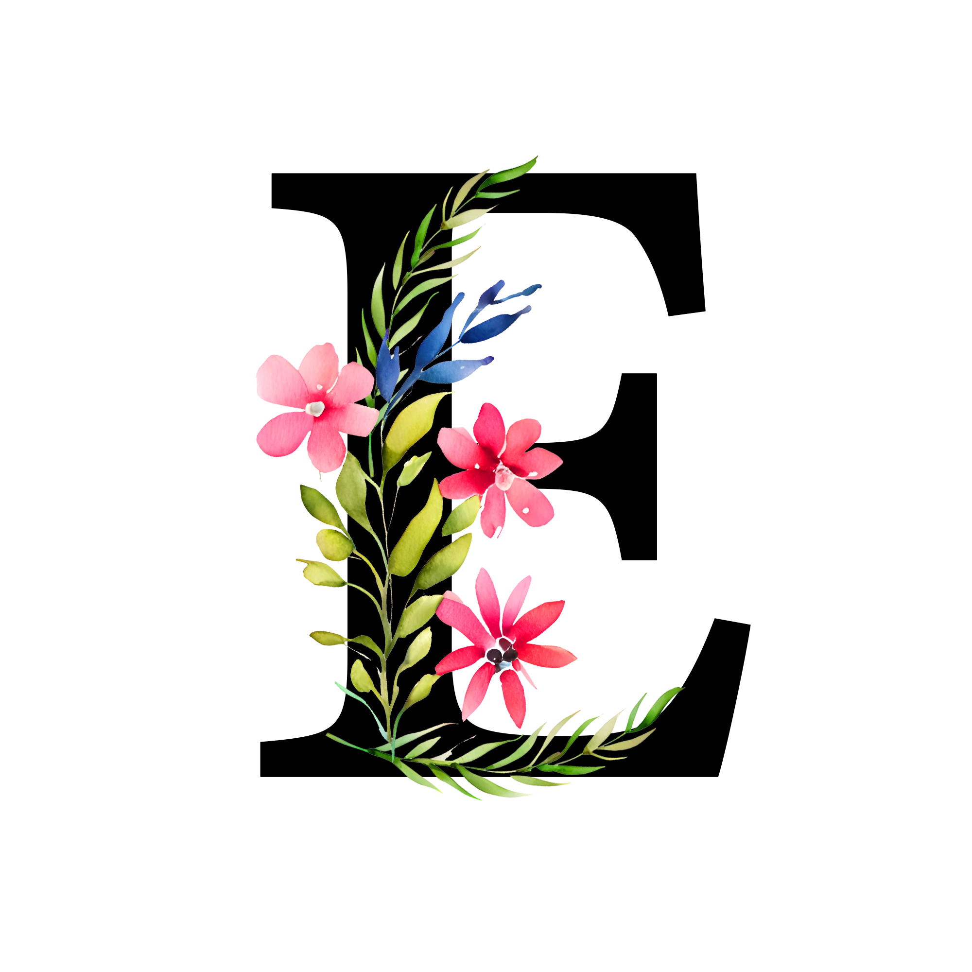 Free-Transparent-Floral-Alphabet-Illustration-letter-E.webp